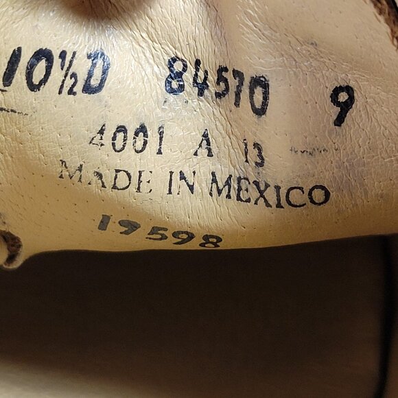 Frye John Frye - James - Men's 10.5 D Brown Plain Toe Lace Up Oxford Dress Shoes - Picture 12 of 12